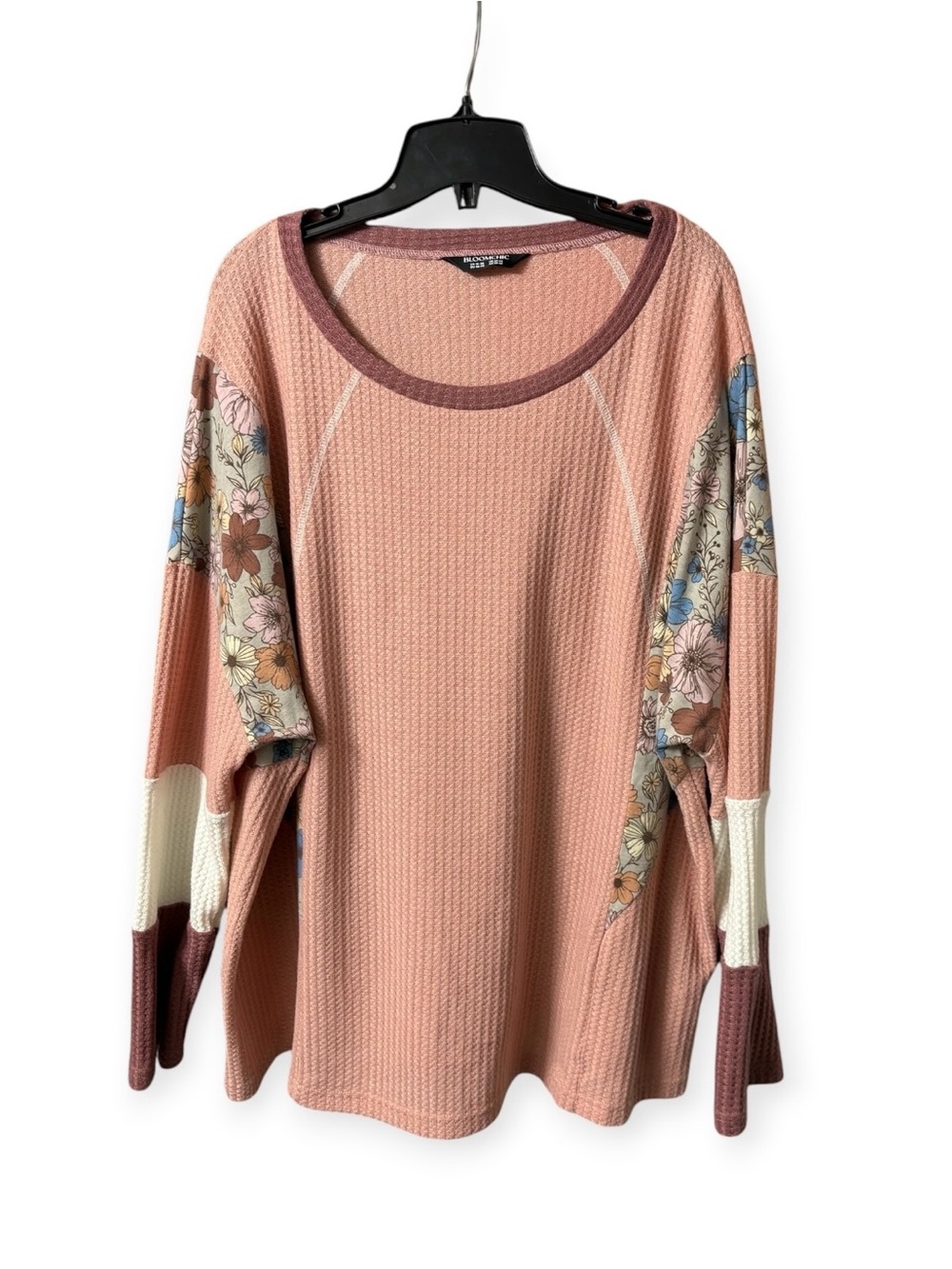 BloomChic Waffle-Knit Pink Top, SZ 18-20